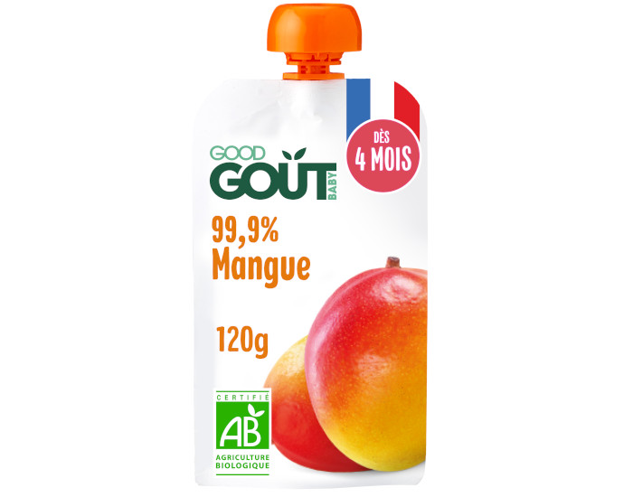 GOOD GOUT Gourde Mangue - Pure Bb 120g - Ds 4 Mois