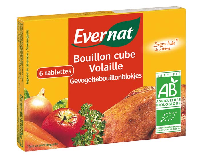 EVERNAT Bouillon Cube Volaille - 60g