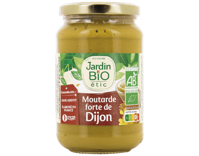 JARDIN BIO Moutarde Forte de Dijon - 350 g
