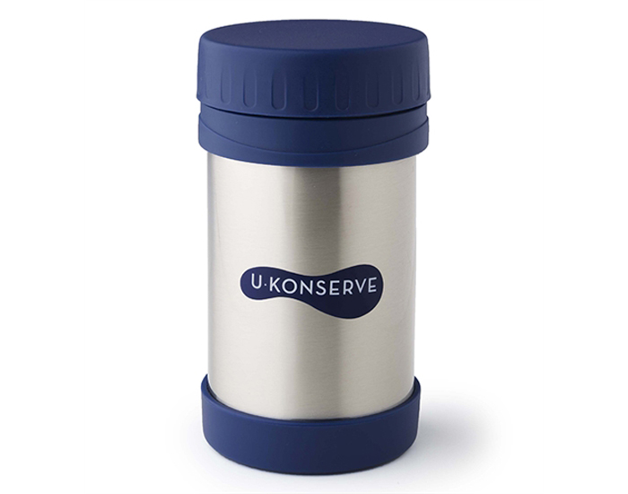 UKONSERVE Box Alimentaire Isotherme Double Paroi Inox - Navy - 470 ml