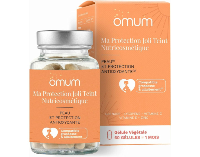 OMUM Complment Alimentaire Nutricosmtique Ma Protection Joli Teint - 60 Glules