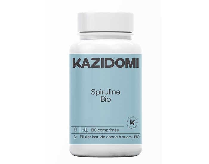 KAZIDOMI Spiruline Bio - 180 Comprims