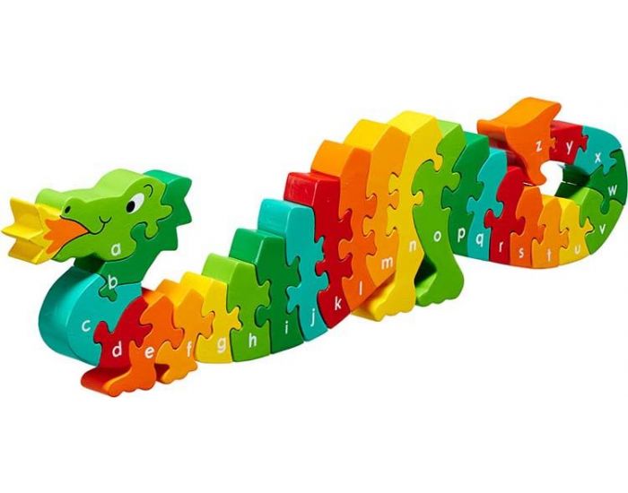 LANKA KADE Puzzle en bois Dragon Alphabet - Ds 3 ans (2)