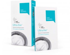 FAIR SQUARED Prservatifs en Latex Ecologique Ultra Fins