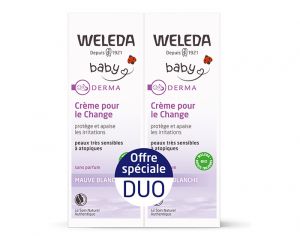 WELEDA Duo Crme Change Mauve Blanche - 2 x 50 ml 