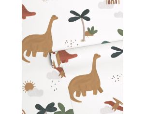 LILIPINSO Papier Peint - Sunny - Dinosaures  Rouleau 10 m