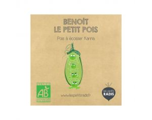 LES PETITS RADIS Mini Kit de Graines Bio - Benot le Petit Pois - Ds 3 ans 