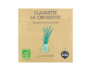 LES PETITS RADIS Mini Kit de Graines Bio - Claudette la Ciboulette - Ds 3 ans 