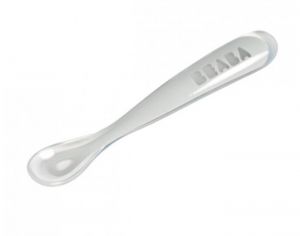 BEABA Cuillre Silicone 1er Repas - Grise
