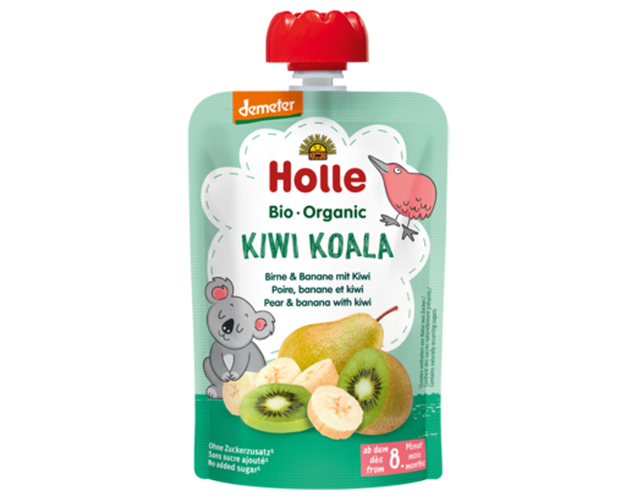 HOLLE Gourde Poire Banane Kiwi - 100 g - Ds 8 mois 