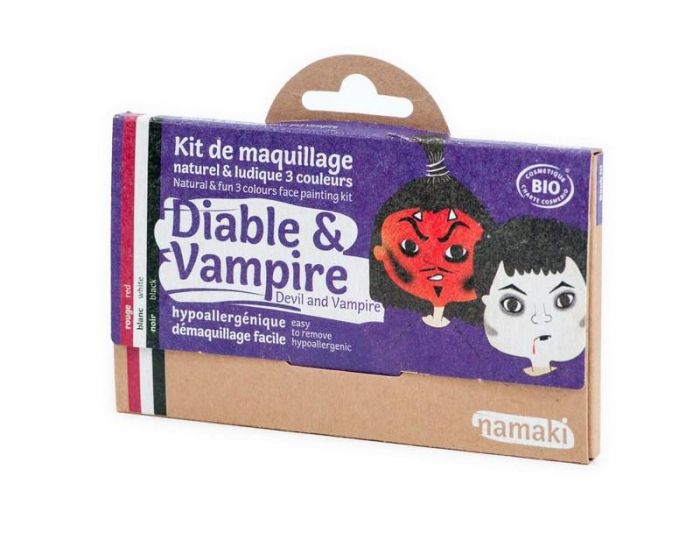 NAMAKI Kit de Maquillage 3 couleurs - Diable et Vampire