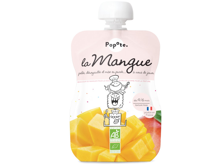POPOTE Gourde Mangue - 120g - Ds 4/6 mois