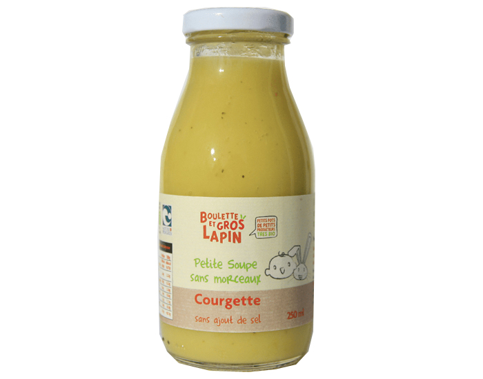 BOULETTE ET GROS LAPIN Petite Soupe de Courgette Sans Morceaux - Ds 6 mois - 250 ml