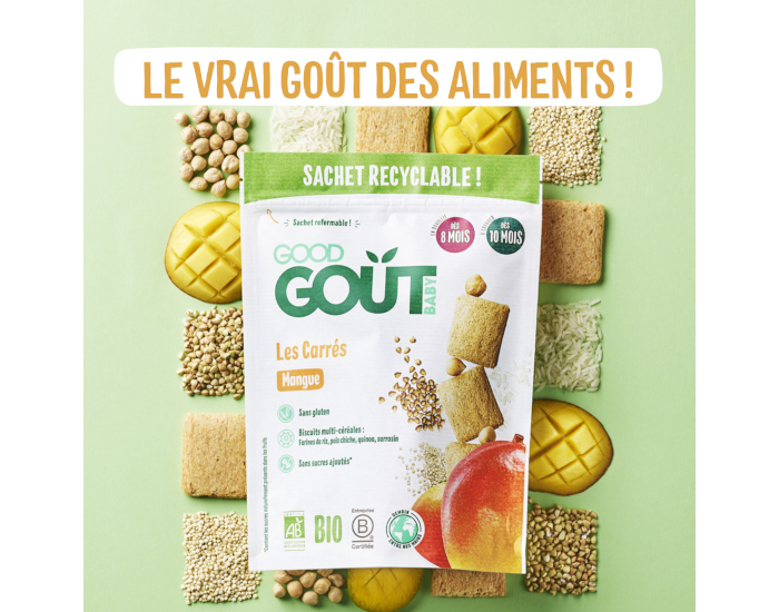 GOOD GOUT Biscuits Carrs Mangue - 50 g - Ds 8 mois (2)