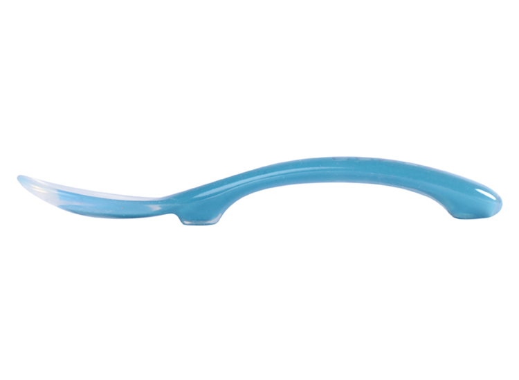 BEABA Cuillre Soft Silicone 2me Age - Blue - Ds 8 mois (1)