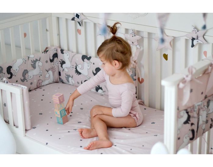 SEVIRA KIDS Sevira Kids - Tour de lit rversible et adaptable a tous les lits en 100% coton certifi (1)