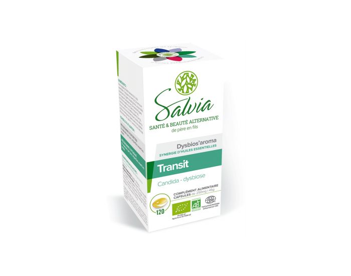SALVIA NUTRITION Dysbios'Aroma Huiles Essentielles Bio - Transit - 120 Capsules (2)