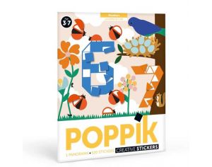 POPPIK Poster Panoramique 520 Stickers - Les chiffres de 1  10 - Ds 3 Ans