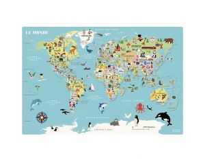 VILAC Carte du Monde Magntique Ingela P. Arrhenius - Ds 7 ans 