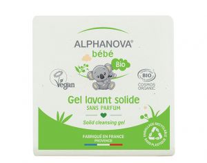 ALPHANOVA Bb Gel Lavant Solide Bio  l'Huile d'Olive - 100g