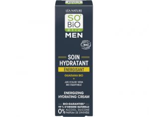 SO'BIO TIC Soin Hydratant nergisant Men Guarana Bio - 50 ml