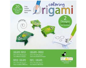 FRIDOLIN Coloring Origami - Grenouille - Ds 6 ans