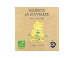 LES PETITS RADIS Mini Kit de Graines Bio - Gaspard la Moutarde - Ds 3 ans 